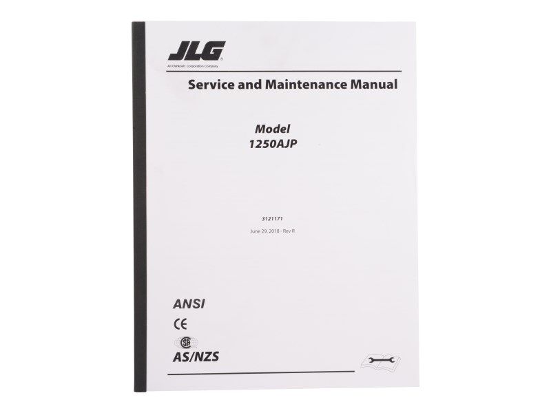 Part Number 3121171 Manual 1250Ajp Global Service fits JLG