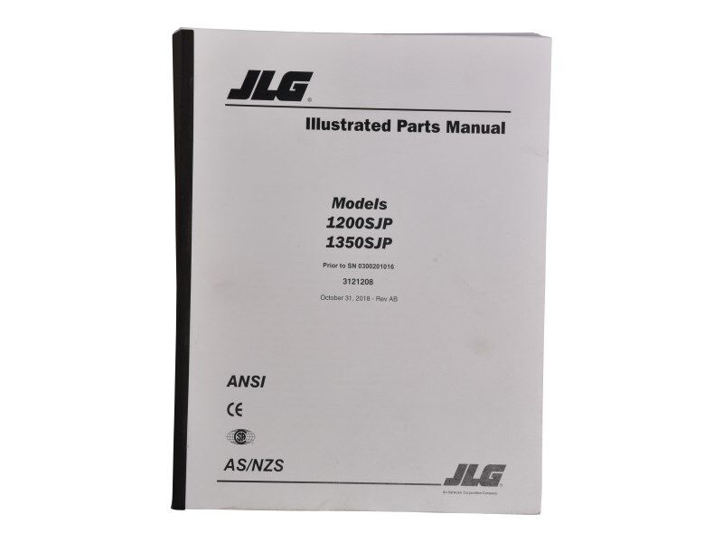 Part Number 3121208 1200/1350Sjp Pts S/N <201016 fits JLG