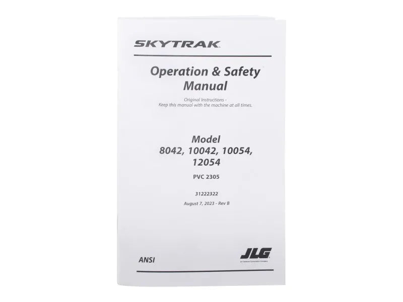 31222322 Manual, Operator Trak PVC 2305 | JLG