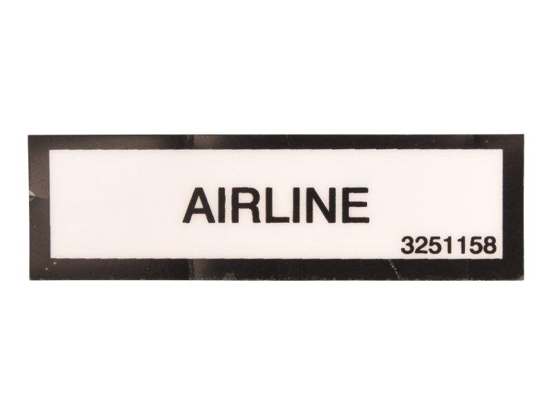 3251158 Nameplate Airline