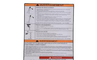 3252098 Nameplate, Danger/Warning (Csa | JLG - BHE Parts Store