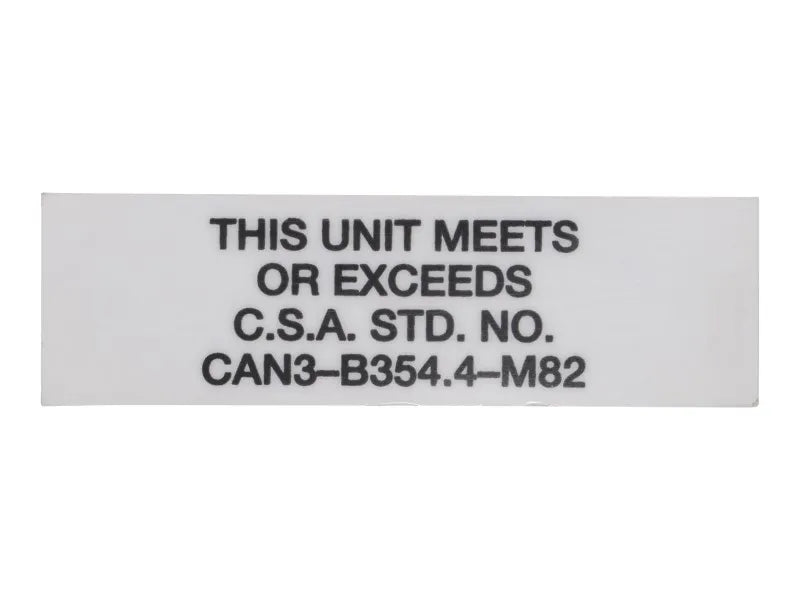 Part Number 3252221 Nameplate, (Csa/Ontario) fits JLG