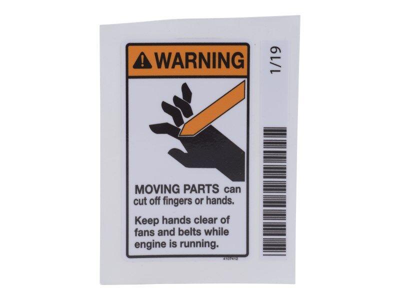 4107412 Decal Fan Warning