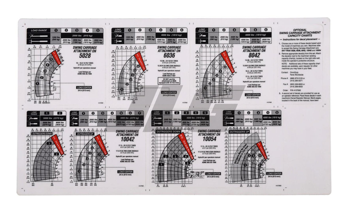 4107692 Chart Capacity Swing Carriage