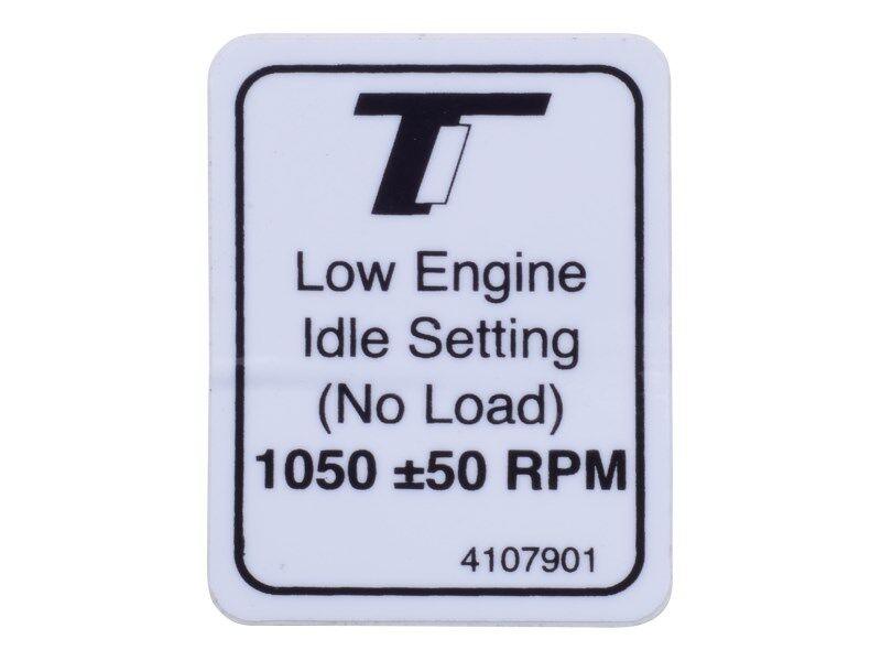 4107901 Decal Low Engine Idle