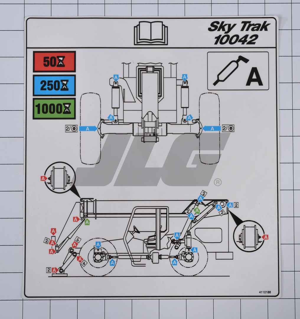 4110186 Tabla de lubricación | JLG