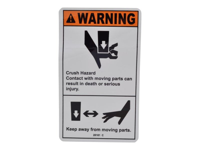 Part Number 70040443 Warn Crush Hazard Hand fits JLG