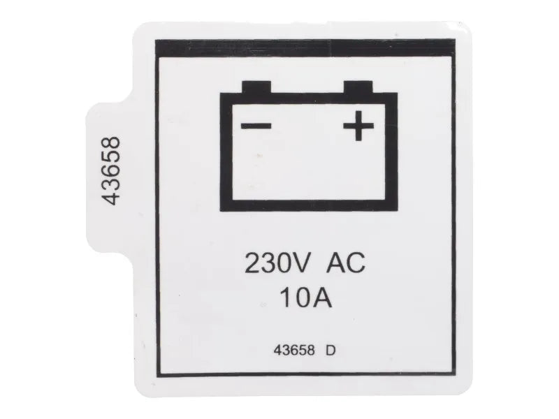 70041482 Decal, Power To Charger 230V | JLG