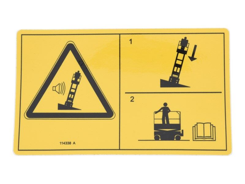 70041754 Decal, Sym, Tip-Over, Tilt Alarm | JLG