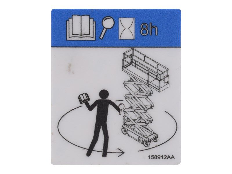 70043119 Decal, Vl, Daily Maintenance | JLG