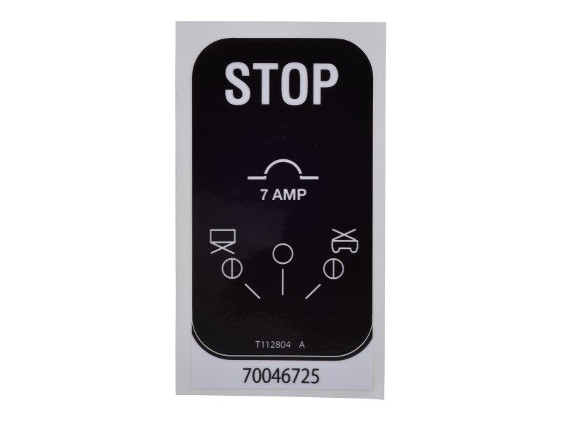 70046725 Decal, Ground Control Panel | JLG