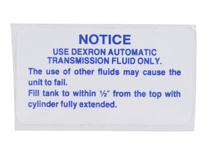 7026312 Decal, Fill Instruction | JLG