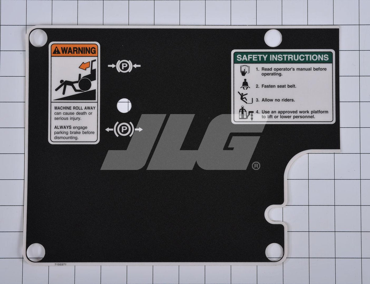 7150371 Decal Dash | JLG - BHE Parts Store