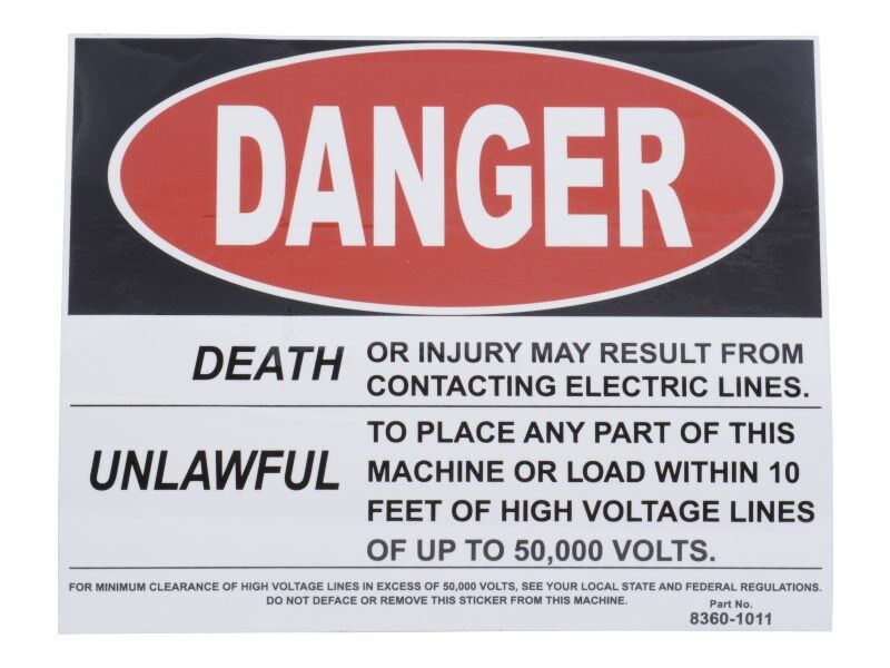 83601011 Accident Prevention Decal Pkg | JLG