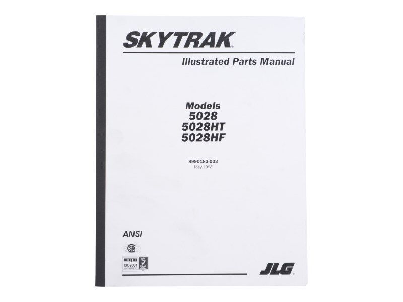 Part Number 8990183 Manual Parts/Service 5028 fits JLG