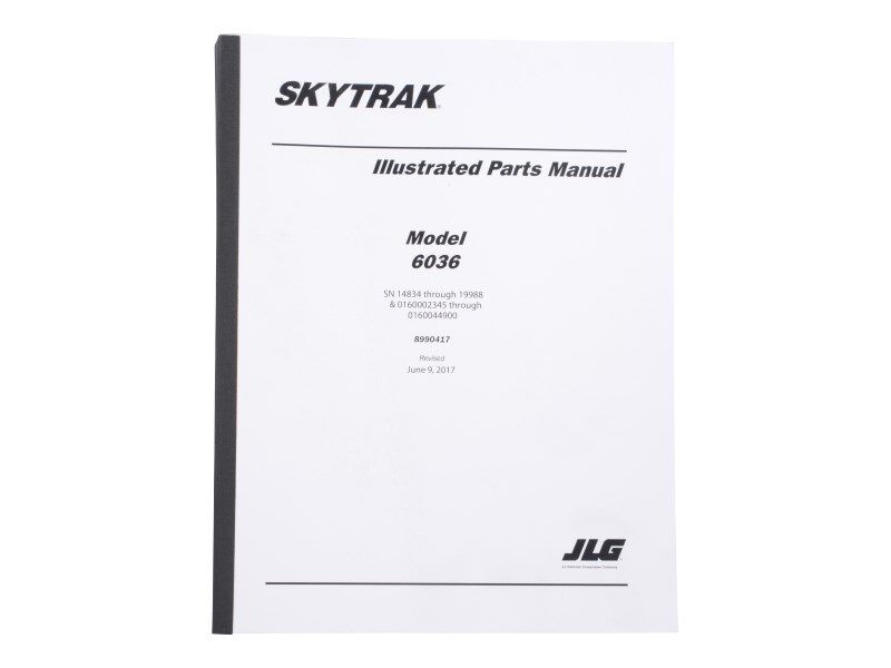 Part Number 8990417 Manual Parts 6036C fits JLG