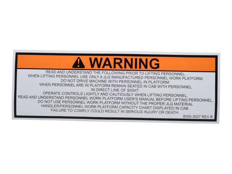 90553027 Warning Decal | JLG