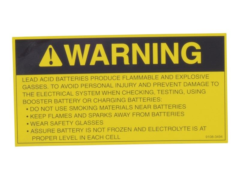 91083494 Decal - Battery Warning | JLG