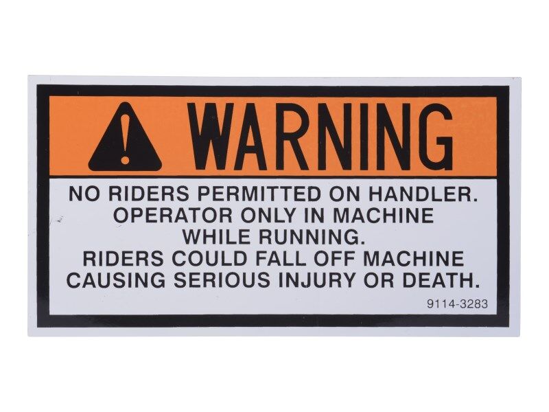 91143283 Decal - Warning | JLG