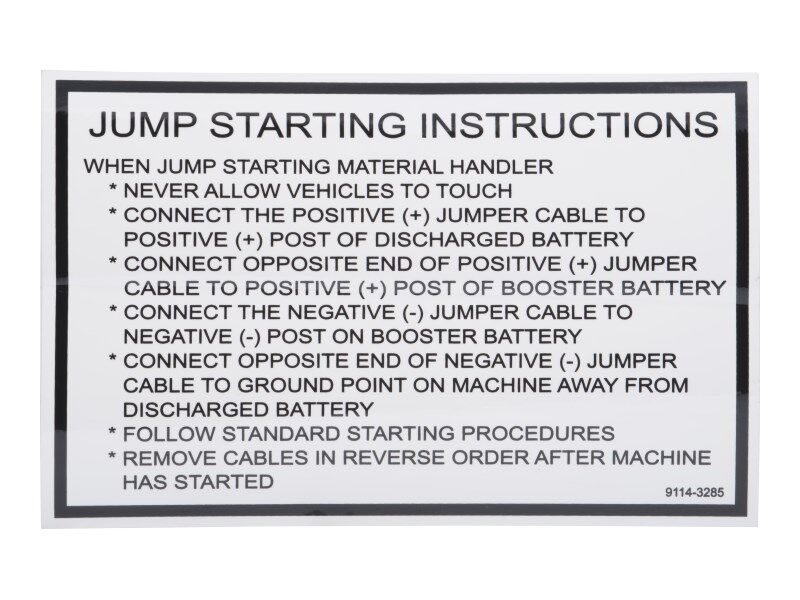 91143285 Decal - Instruction | JLG