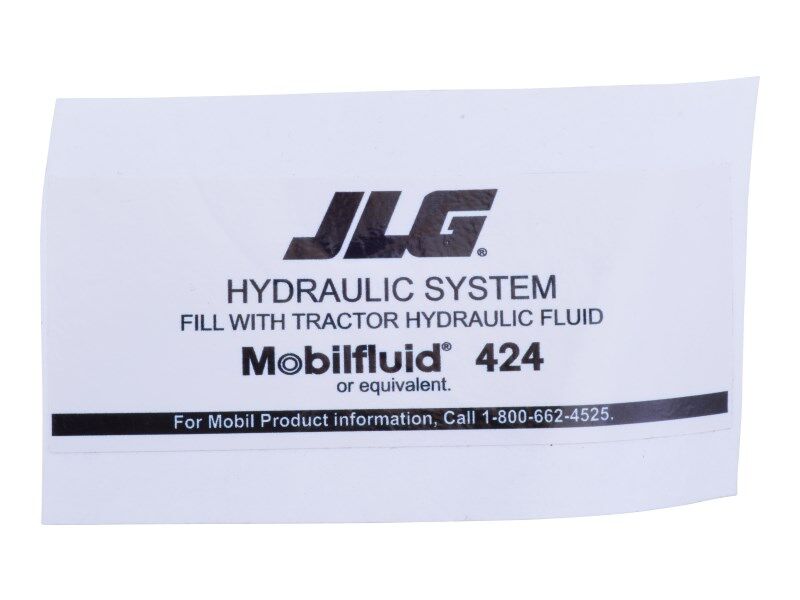 91143288 Mobil Fluid 424 Decal To Be | JLG