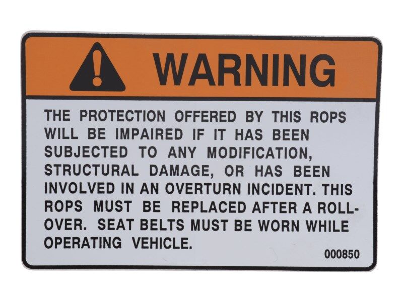 91164094 ROPS Decal | JLG