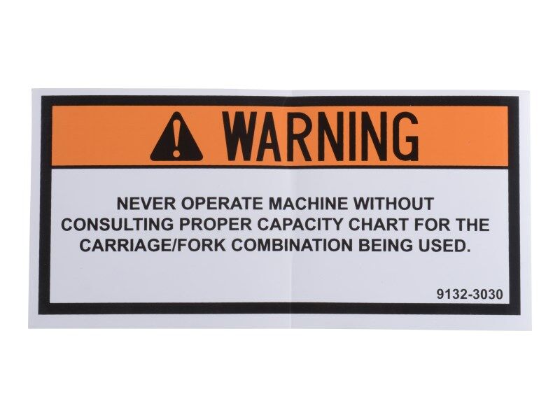 91323030 Decal - Warning Print E-Mailed | JLG