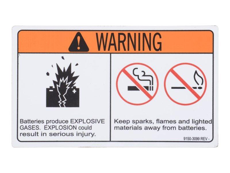 91503099 Battery Warn Decal