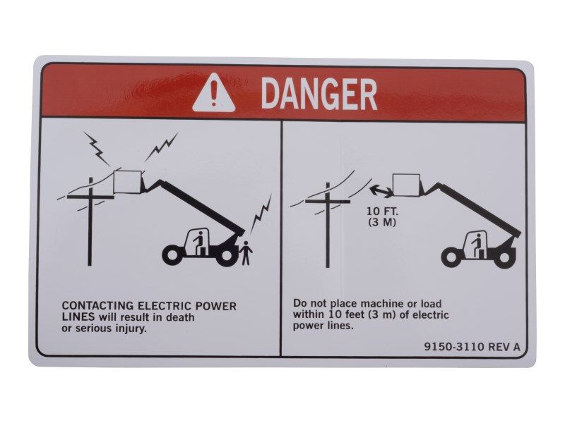 91503110 High Voltage Decal | JLG