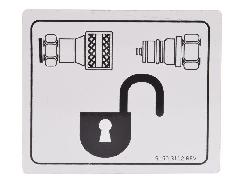 91503112 Decal Aux Hydraulic | JLG