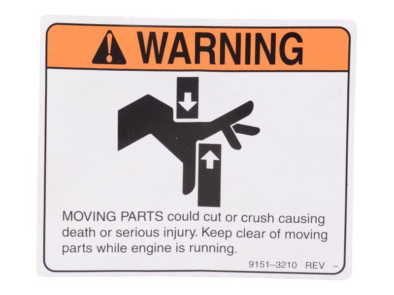 91513210 Warning Decal