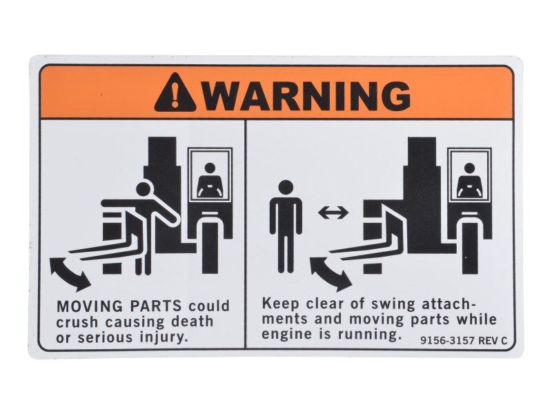 91563157 Decal, Steered Wheels | JLG