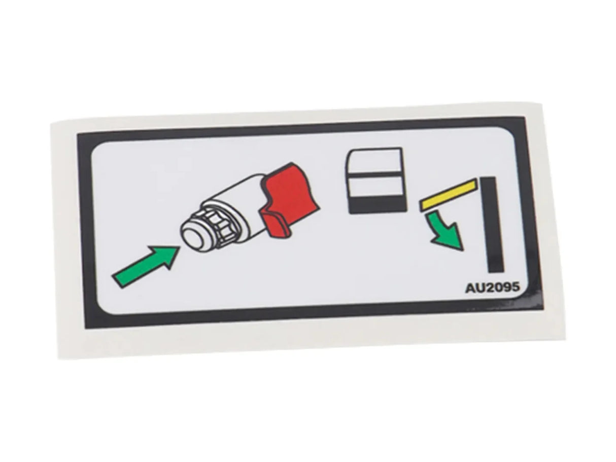 AU2095 Decal, Jib Manual Descent | JLG