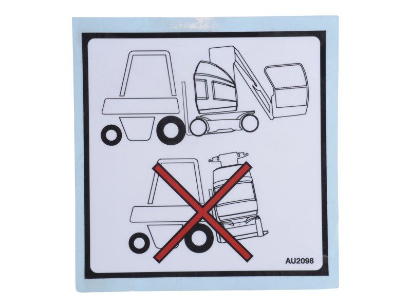 AU2098 Decal, Insert Forks | JLG