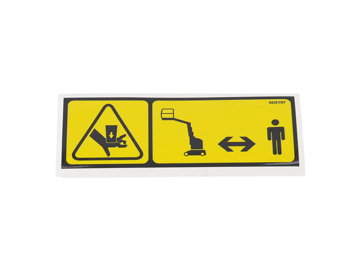 AU2107 Decal, Hand Crushing Hazard | JLG