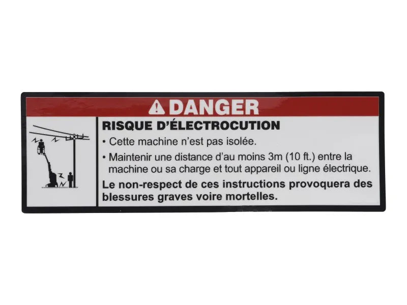 AU2144 Decal, Electrocution Hazard | JLG