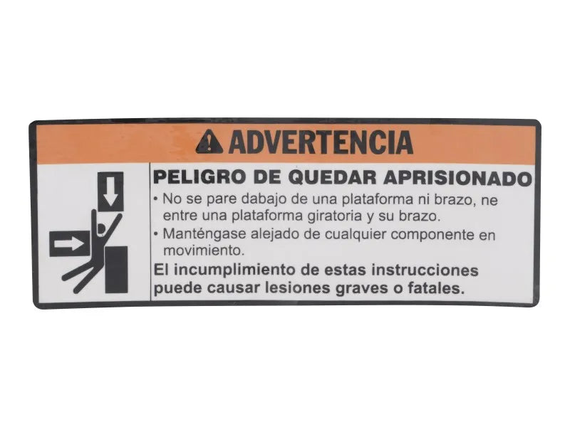 AU2149 Decal, Crushing Hazard | JLG