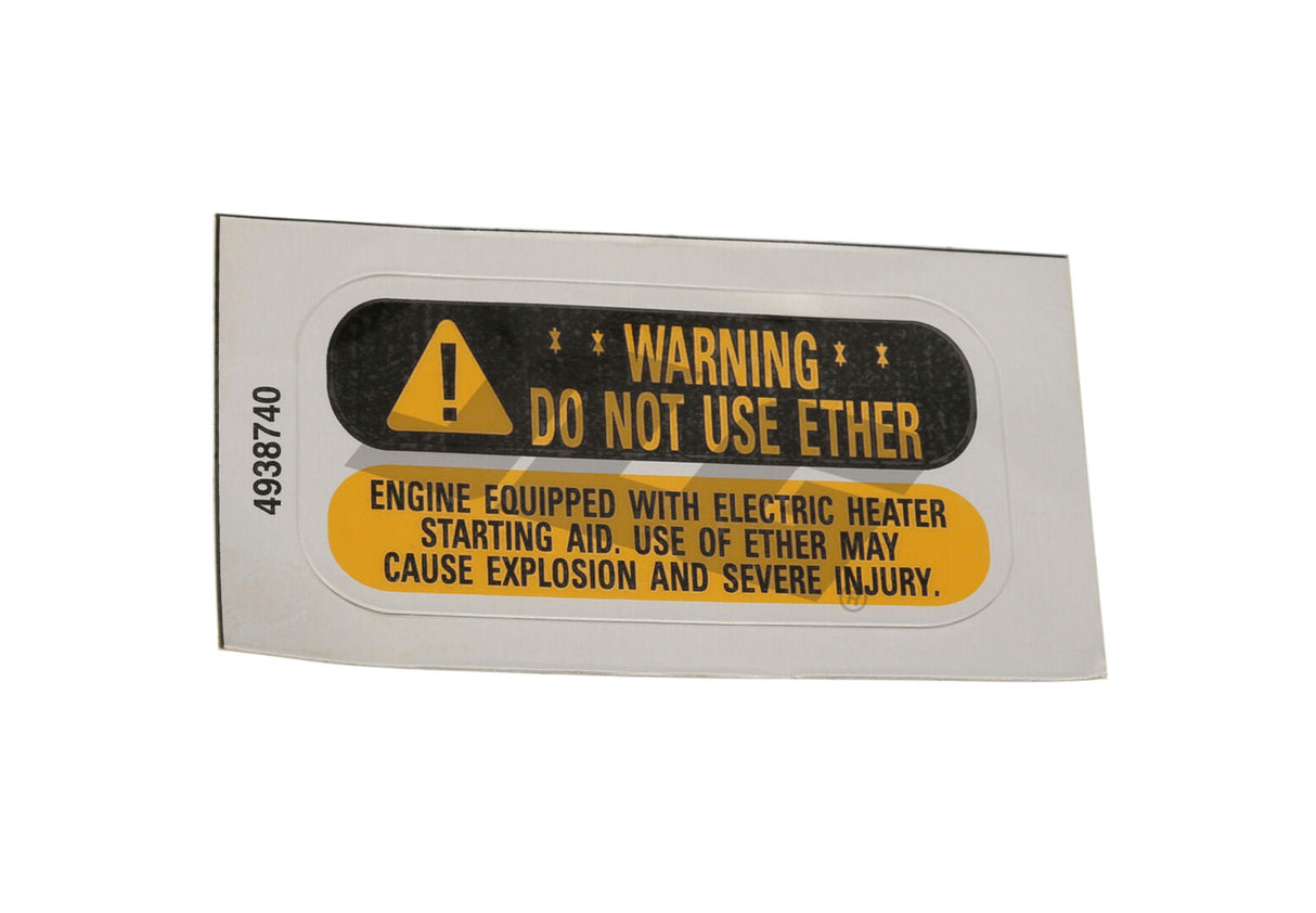 4938740 Decal, Grid Heater | Cummins