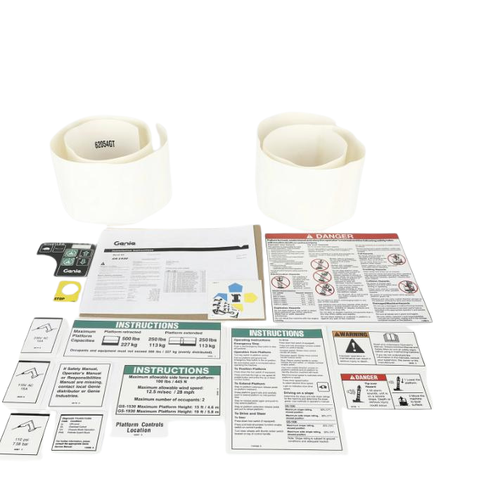232054GT Decal Kit 1930 Platform Wrd Ansi - Genuine Genie Replacement Part