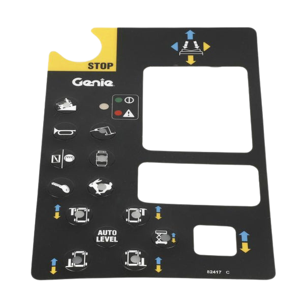 82417GT Decal Platform Control Panel - Genuine Genie Replacement Part