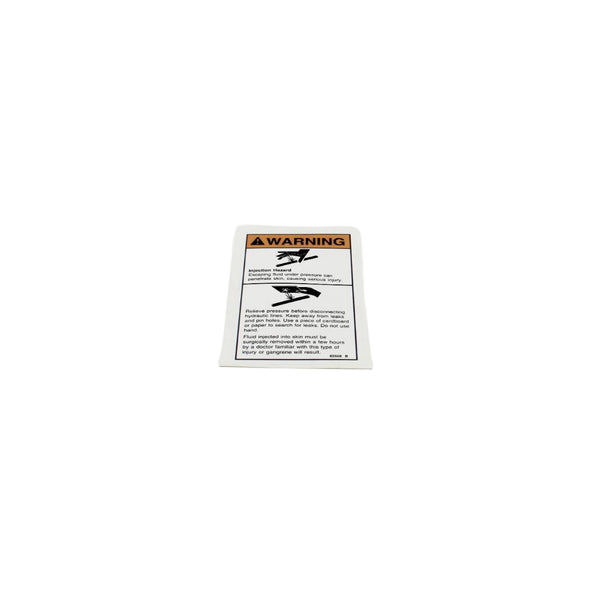 82558GT Decal Warn Skin Injection Haz - Genuine Genie Replacement Part