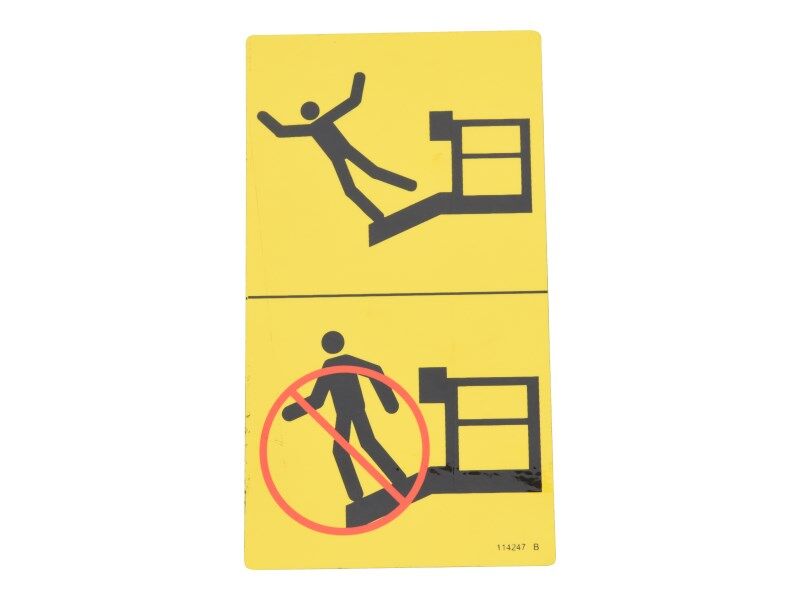 114247 Decal, Fall Hazard | Genie