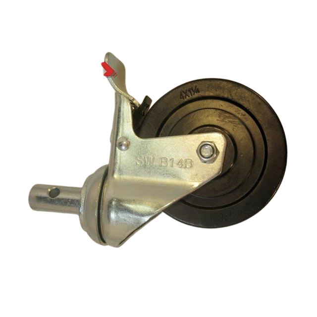 0029-094 Caster-4In-Rnd-13/16X1-3/4 Stem Dual Lock/Ball Bearing, 175# | Genuine Haulotte