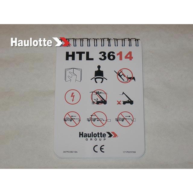 Part Number 171P329700 Load Chart fits Haulotte