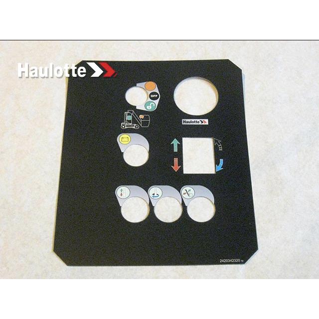 Part Number 2420342320 Control Box Label fits Haulotte