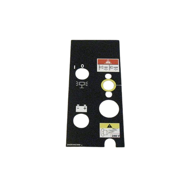 Part Number 2420342360 Control Box Label fits Haulotte