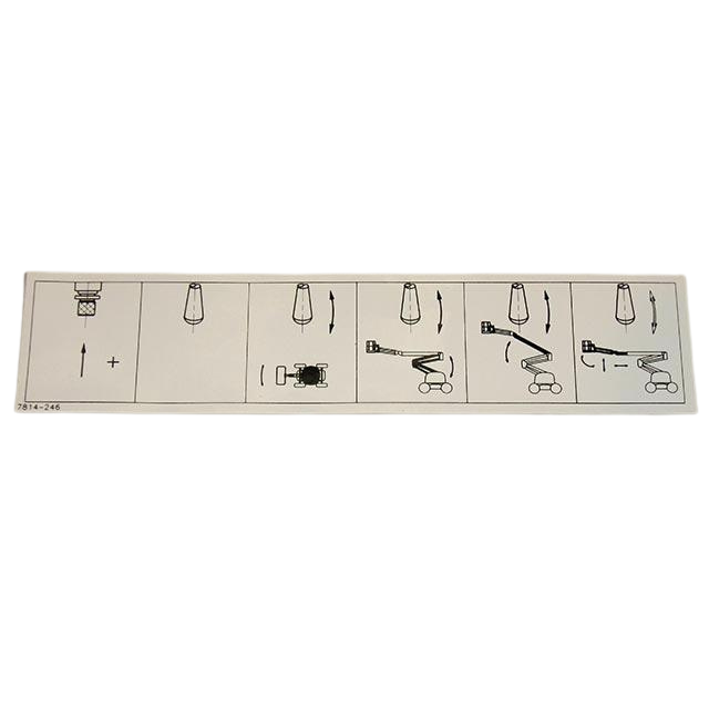 3078142460 Pump Usage Plate | Genuine Haulotte