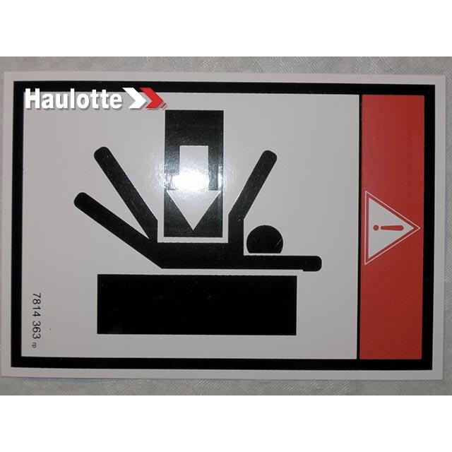 3078143630 Danger Label | Genuine Haulotte