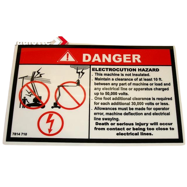 3078147100 Electrocution Label | Genuine Haulotte
