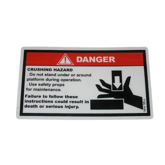 3078147250 Body Crushing Label | Genuine Haulotte
